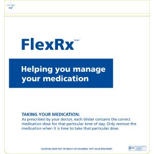 1-Colour FlexRx™ Adherence Packaging Cover - Customizable