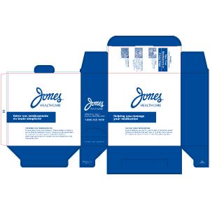 8 x 3 x 8" 1-Colour Strip Packaging Carton - Customizable