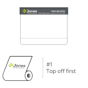 2-Colour Thermal Transfer Label 10285A - Customizable