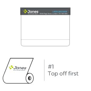 3-Colour Thermal Transfer Label 10285A - Customizable