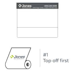 1-Colour Thermal Transfer Label 10287A - Customizable