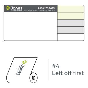2-Colour Thermal Direct Label 16237 - Customizable