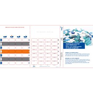 8-Colour 7-Day Tri-Fold Adherence Card - Customizable