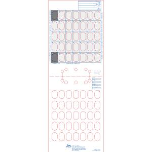 2-Colour 35-Day Heat-Seal Adherence Card - Customizable
