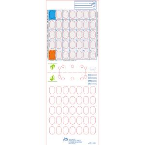 6-Colour 35-Day Heat-Seal Adherence Card - Customizable
