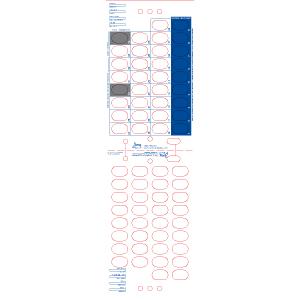 2-Colour 34 Day Heat-Seal Adherence Card - Customizable