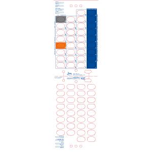 3-Colour 34 Day Heat-Seal Adherence Card - Customizable