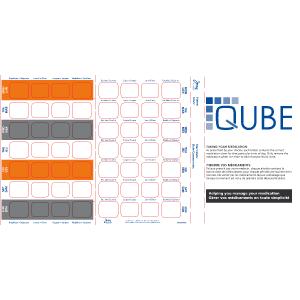 4-Colour 7-Day Qube Adherence Card - 1PSA - Customizable