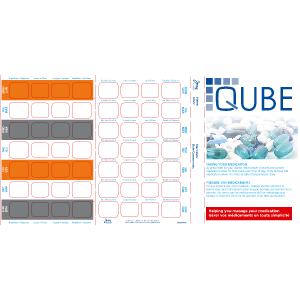 9-Colour 7-Day Qube Adherence Card - 1PSA - Customizable