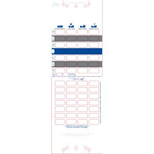 2-Colour 7-Day Bottom-Fold Adherence Card - 1PSA - Customizable