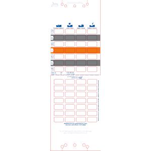 3-Colour 7-Day Bottom-Fold Adherence Card - 1PSA - Customizable