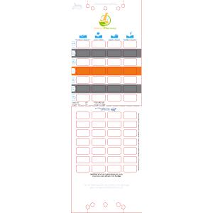 Bottom-Fold™ Card – 28-Cavity, 1PSA, Customizable 8-Colour