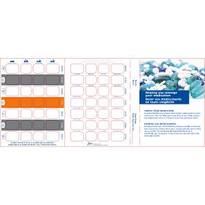 7-Colour 7-Day Auto-Fill Adherence Card  -Customizable