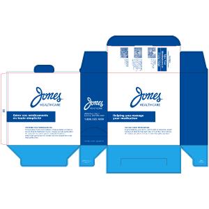 8 x 3 x 8" 2-Colour Strip Packaging Carton - Customizable