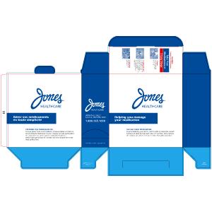 8 x 3 x 8" 4-Colour Strip Packaging Carton - Customizable