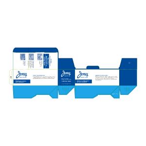 7.75 x 3 x 2.81" 3-Colour Strip Packaging Carton - Customizable