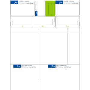 3-Colour Nursing Home Laser Label 9524B - Customizable