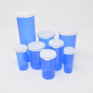 30dr Snap Cap White Closure and Blue Vial