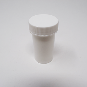 25cc White Plastic Ointment Jar