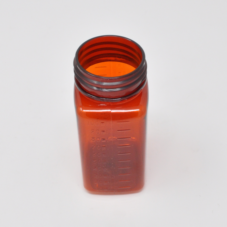 100ml PETE Amber Bottle - Wide-Mouth