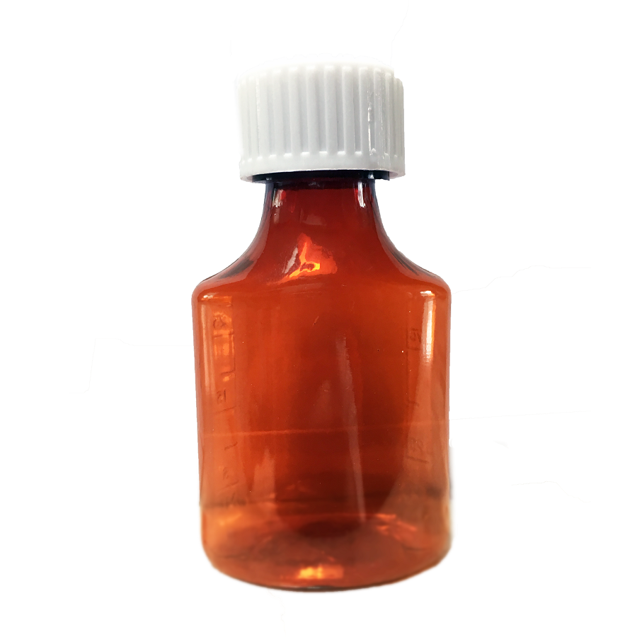 1oz/30ml PETE Amber Prescription Bottle - Narrow Neck
