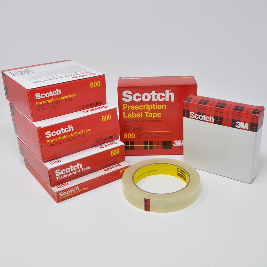 1-1/2"x72yd Prescription Label Tape
