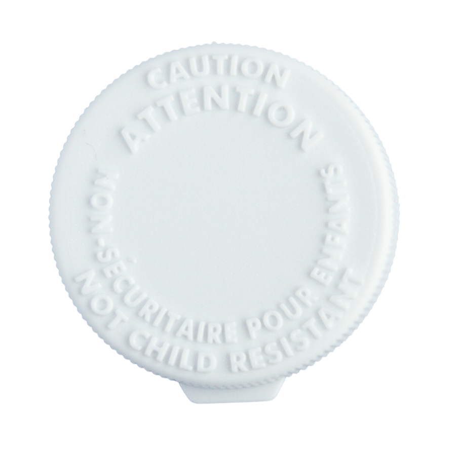 8.5dr Caution Snap Cap Closure