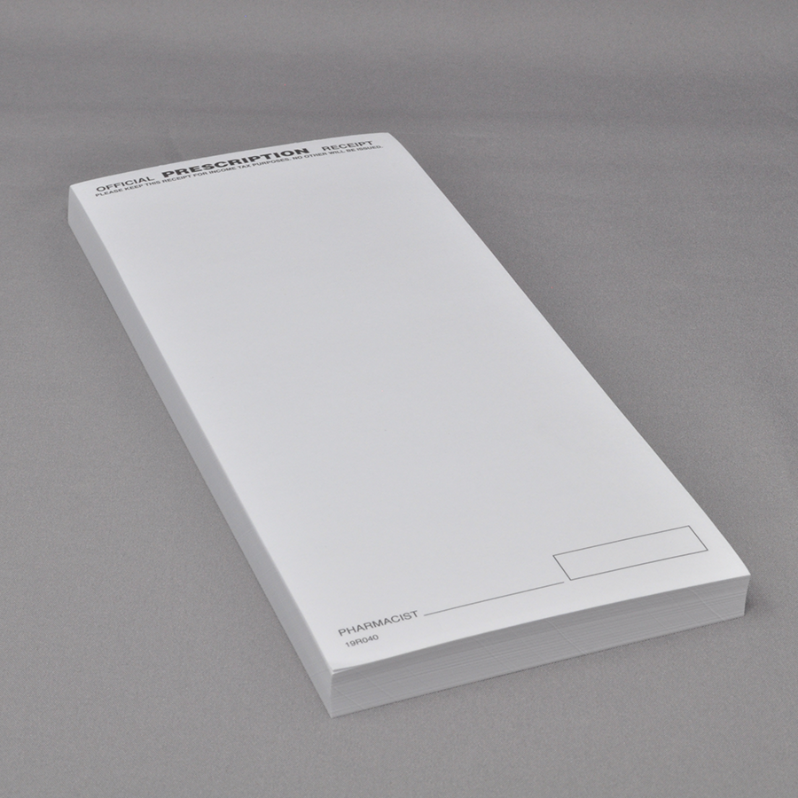 Blank Receipt Pad